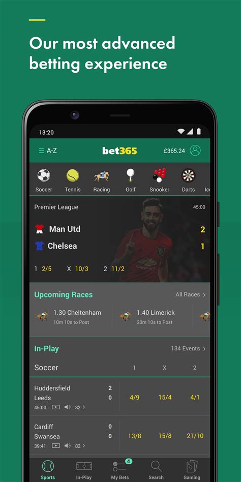 Bet365 for Android .